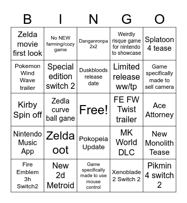 Direct 6/9 Bingo Card