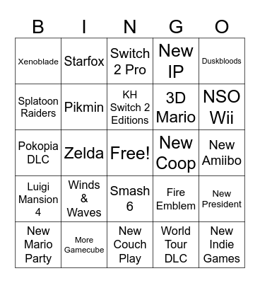 So Long Gay Bowser Bingo Card