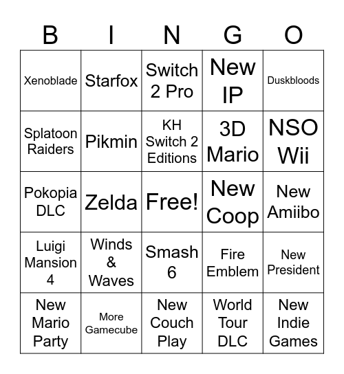 So Long Gay Bowser Bingo Card