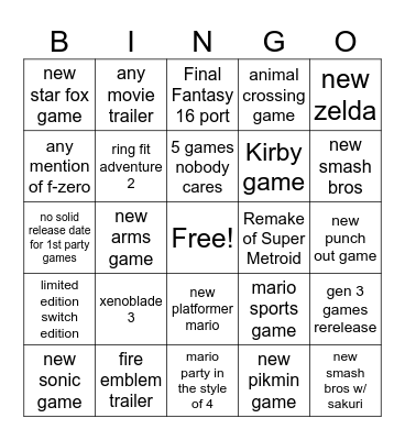 direct bingo Card