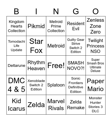 Direct 9/6 Bingo Card