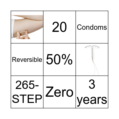 BIRTH CONTROL BINGO Card