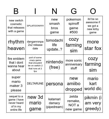 direct bingo Card