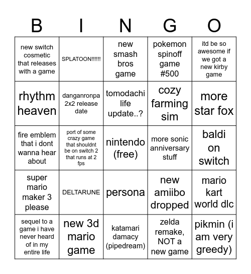 direct bingo Card