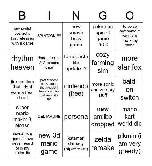 direct bingo Card