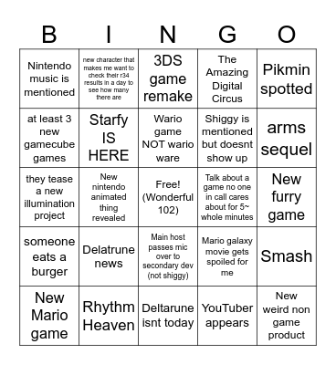 Direct Bingo Card
