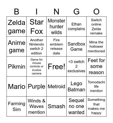 Bingo, that exists Bingo Card