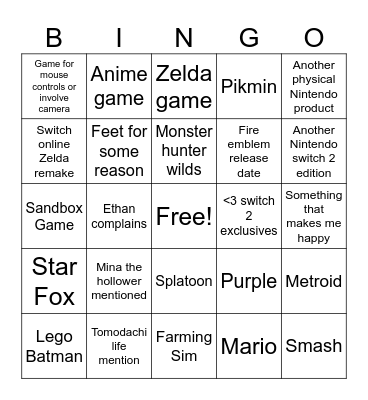 Bingo, that exists Bingo Card