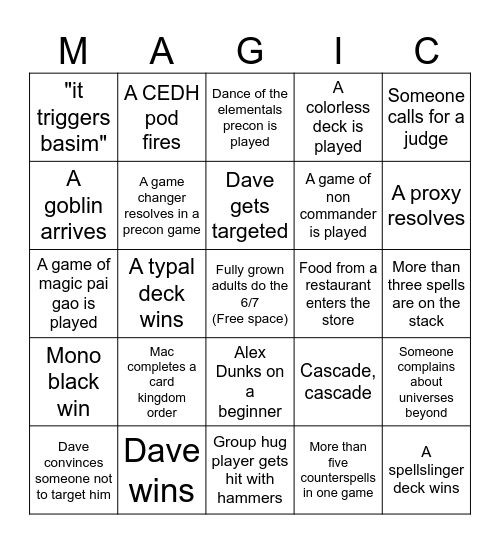 Jackpot magic bingo Card