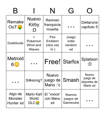 Direct🤑 Bingo Card