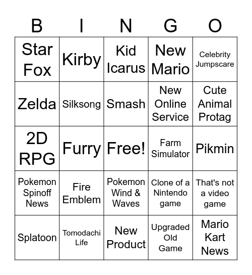 Direct Jun 9 Bingo Card