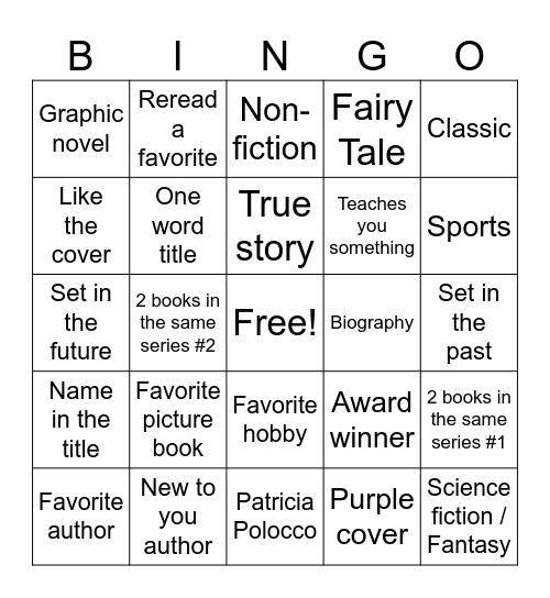 Jenna Bingo Card