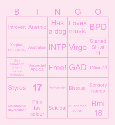 My Bingo Card