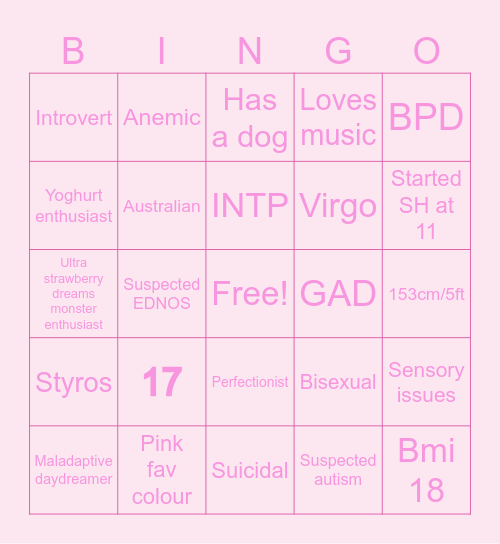 My Bingo Card