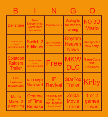 6.9.26 Direct Bingo Card