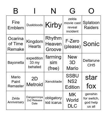 inevitable pain and suffering Bingo Card