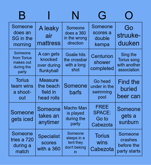 CABEZOTA Bingo Card