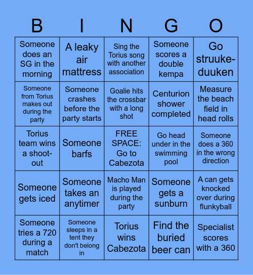 CABEZOTA Bingo Card