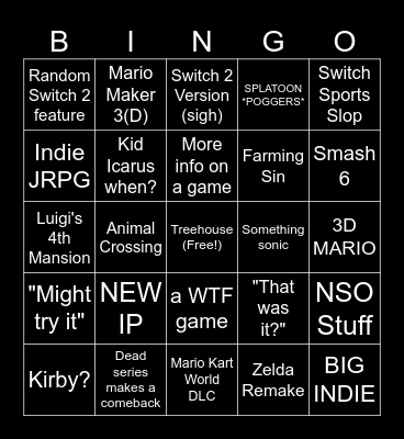 Direct Bingo Card