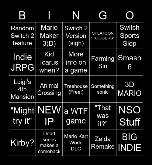 Direct Bingo Card