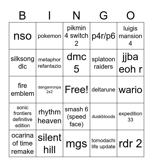 6.8.26 Bingo Card
