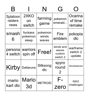 Direct bingo Card