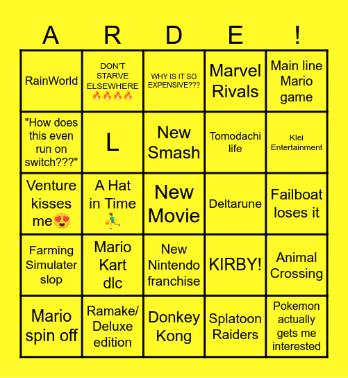 DIRECT BINGO Card