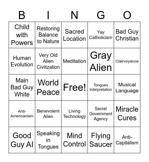 Disclosure Day Bingo Card Bingo Card