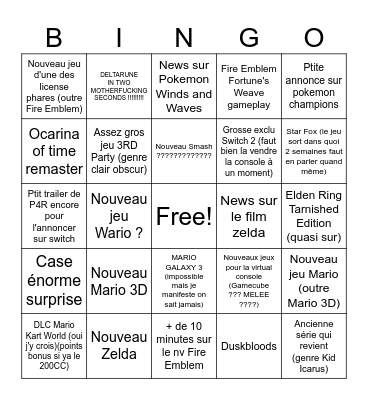 DIRECT BABABABINGOOOOOO Bingo Card