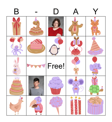 Happy Birthday Bingo! Bingo Card