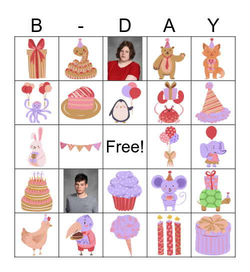 Happy Birthday Bingo! Bingo Card