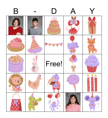 Happy Birthday Bingo! Bingo Card