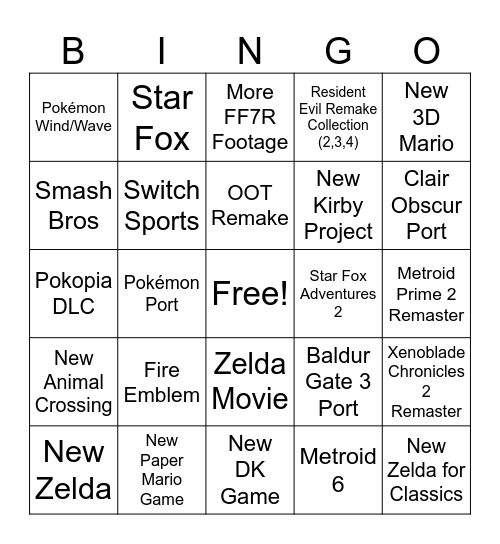 Direct 09/06 Bingo Card