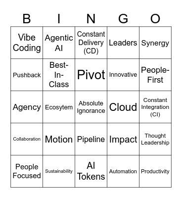 Elev8 Bingo Card