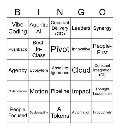 Elev8 Bingo Card