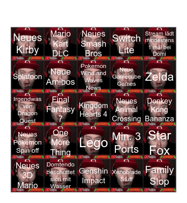 Nintendo Direct 9.6.26 Bingo Card