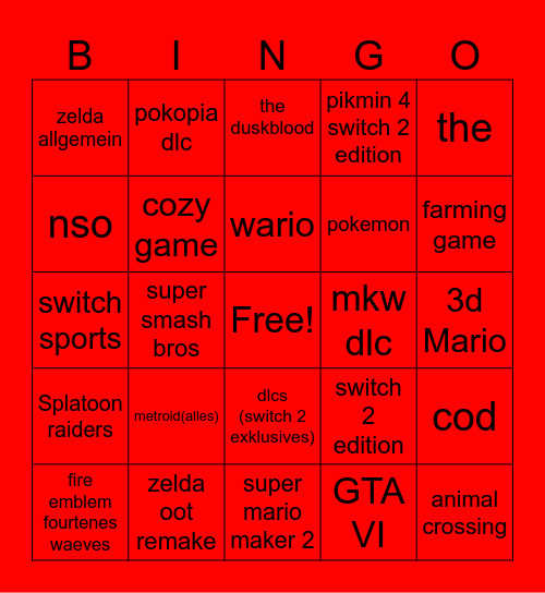 direct bingo Card