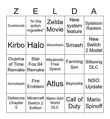 The Falcon Direct Bingo Card