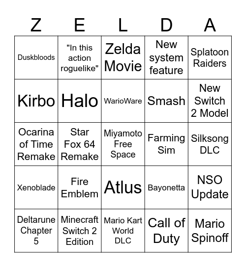 The Falcon Direct Bingo Card