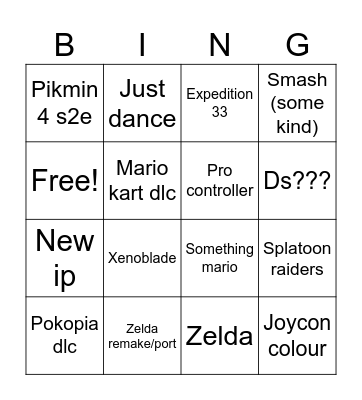 June 2026 direct Bingo Card