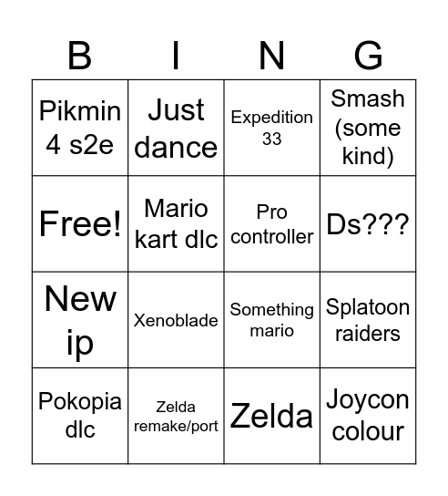 June 2026 direct Bingo Card