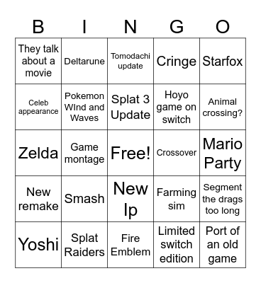 Direct Bingo Card