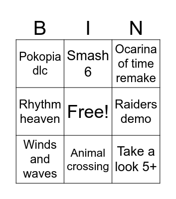 Bingo Card