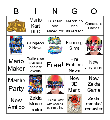 Smash Bingo Card