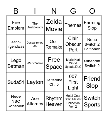 June 2026 Direct Bingo Card