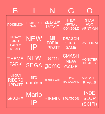 DIRECRT 2026 Bingo Card