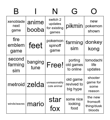 direct 090626 Bingo Card