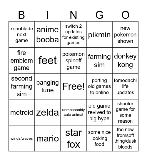 direct 090626 Bingo Card