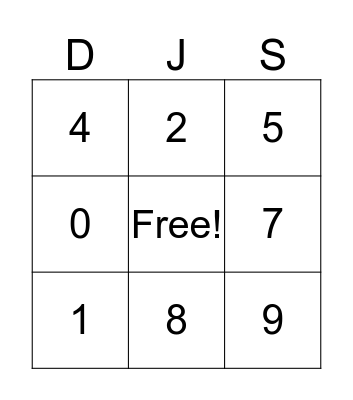 Dia de san Valentin Bingo Card