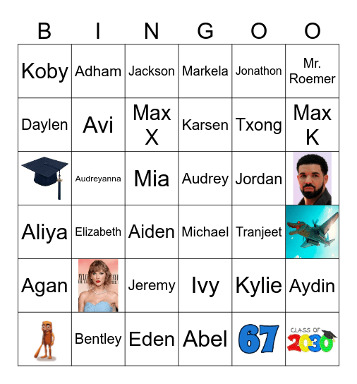 3rd Hour Bingo Card